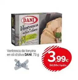 Condis DANI Ventresca de tonyina en oli d'oliva oferta