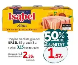 Condis ISABEL Tonyina en oli de gira-sol oferta