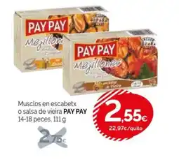 Condis PAY PAY Musclos en escabetx o salsa de vieira oferta
