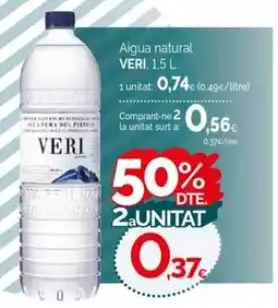Condis VERI Aigua natural oferta