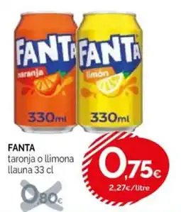 Condis FANTA taronja o llimona llauna oferta