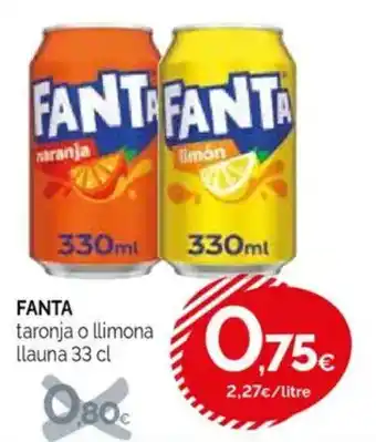 Condis FANTA taronja o llimona llauna oferta