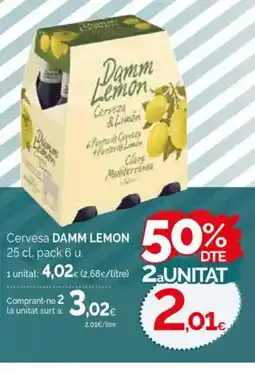 Condis DAMM LEMON Cervesa oferta