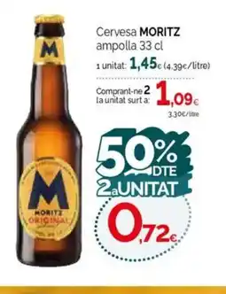 Condis MORITZ Cervesa ampolla oferta