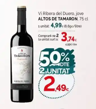 Condis ALTOS DE TAMARON Vi Ribera del Duero oferta