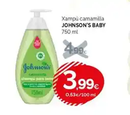 Condis JOHNSON'S BABY Xampú camamilla oferta