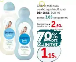Condis DENENES Colònia molt suau o sabó liquid molt suau oferta