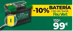 Feu Vert Batería i 60 ah 540a oferta