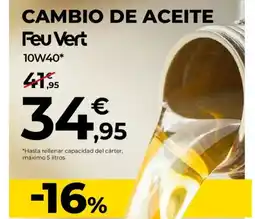 Feu Vert Cambio de aceite oferta