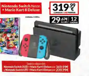 Game Nintendo Switch Neon + Mario Kart 8 Deluxe oferta