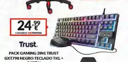 Game TRUST Pack gaming 2in1 trust gxt798 negro teclado tkl + raton oferta