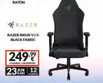 Game Razer iskur v2x black fabric oferta