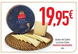Masymas GARCÍA BAQUERO Queso de Cabra La Cava Celes oferta