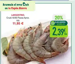 Masymas Langostino, crudo oferta