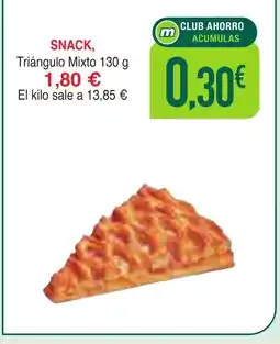 Masymas Snack, triángulo mixto oferta