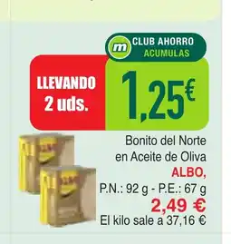 Masymas ALBO Boito del Norte en Aceite de Oliva oferta