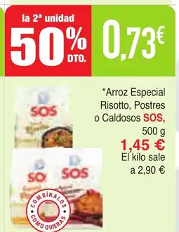 Masymas SOS Arroz Especial Risotto Postres o Caldosos oferta