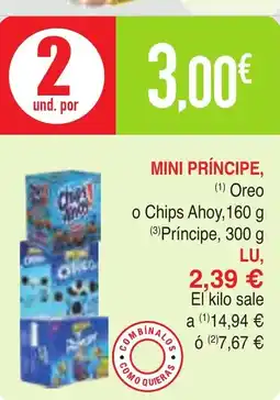Masymas MINI PRÍNCIPE Oreo o Chips Ahoy oferta