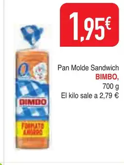 Masymas BIMBO Pan Molde Sandwich oferta