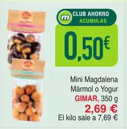 Masymas GIMAR Mini Magdalena Mármol o Yogur oferta