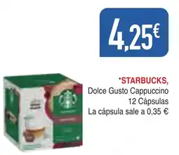 Masymas STARBUCKS Dolce Gusto Cappuccino 12 Cápsulas oferta