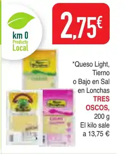 Masymas TRES OSCOS Queso Light Tierno o Bajo en Sal oferta