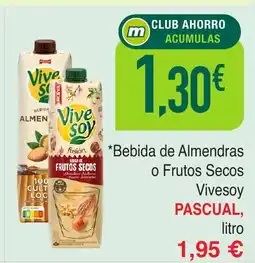 Masymas PASCUAL Bebida de Almendras o Frutos Secos oferta