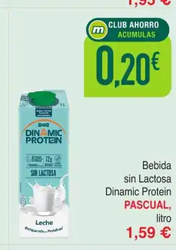 Masymas PASCUAL Bebida sin Lactosa Dinamic Protein oferta