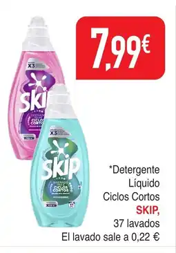 Masymas SKIP Detergente Líquido Ciclos Cortos oferta
