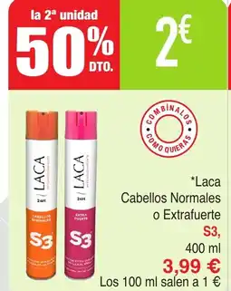 Masymas S3 Laca Cabellos Normales o Extrafuerte oferta