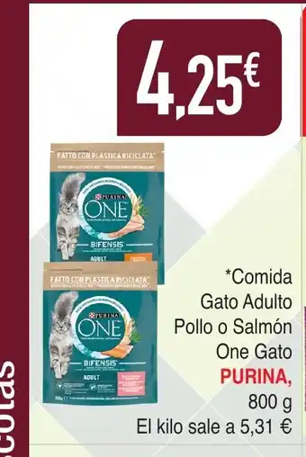 Masymas PURINA Comida Gato Adulto Pollo o Salmón oferta