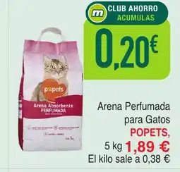Masymas POPETS Arena Perfumada para Gatos oferta