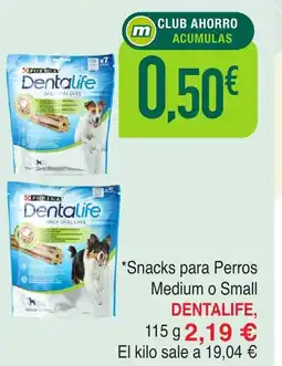 Masymas DENTALIFE Snacks para Perros Medium o Small oferta