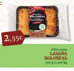 Masymas Rikisssimo lasaña boloñesa oferta