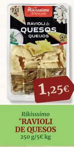 Masymas Ravioli de quesos oferta