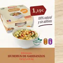 Masymas Hummus de garbanzos oferta