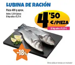 AhorraMas Lubina de ración oferta
