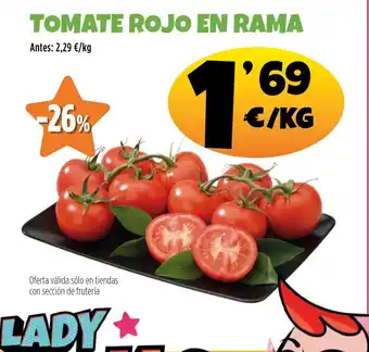 AhorraMas Tomate rojo en rama oferta