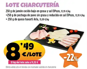AhorraMas Lote charcutería oferta
