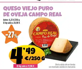AhorraMas Queso viejo puro de oveja campo real oferta