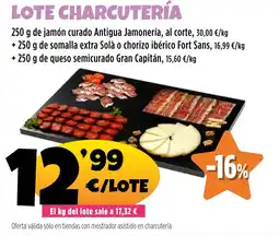 AhorraMas Lote charcutería oferta