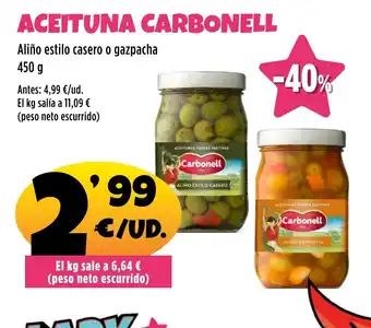 AhorraMas CARBONELL Aceituna oferta