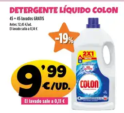 AhorraMas COLON Detergente líquido oferta