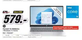 MediaMarkt HP Portátil 15-fd0064ns oferta