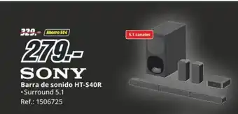 MediaMarkt SONY Barra de sonido HT-S40R oferta