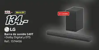 MediaMarkt LG Barra de sonido S40T oferta