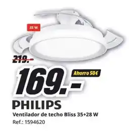 MediaMarkt Ventilador de techo Bliss 35+28 W oferta