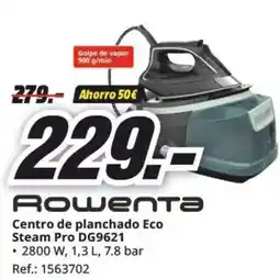 MediaMarkt ROWENTA Centro de planchado Eco Steam Pro DG9621 oferta