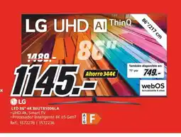 MediaMarkt LG LED 86" 4K 86UT81006LA oferta