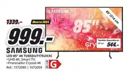 MediaMarkt SAMSUNG LED 85" 4K TU85DU7175UXXC oferta